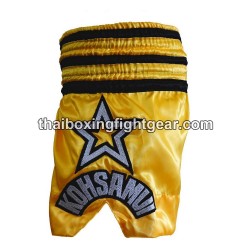 SHORT DE BOXE THAISMAI "Red Bull" Jaune | Shorts