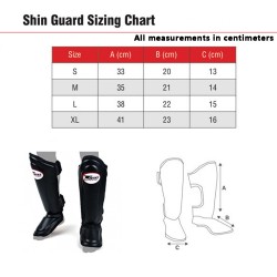 Protège-tibias double protections Twins  SLG-10 CUIR "Blue" | Protections