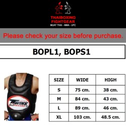 PLASTRON DE BOXE THAI TWINS BOPS-1 CUIR SYNTHÉTIQUE NOIR Twins - 6