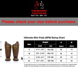 Fairtex SP8 Protèges Tibias de Muay Thai Cuir Blanc Fairtex - 5