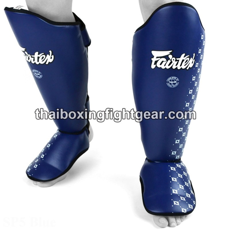 Protège-tibias Compétition Fairtex SP5 Bleu Fairtex - 1