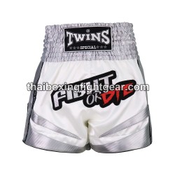 SHORT DE BOXE THAI TWINS TBS- FIGHTORDIE "White" Twins - 1