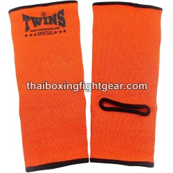 Chevillières de boxe thai Twins AG1 Orange Coton Twins - 2