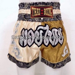 Short de boxe: Thaiboxing "Or & Beige" Thai Boxing - 1