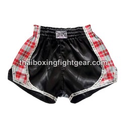 SHORT DE BOXE THAISMAI  "Paa Kao Maa Black Red" Thaismai - 1