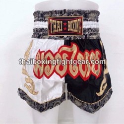 Short de boxe: Thaiboxing "Blanc & Noir" Thai Boxing - 1