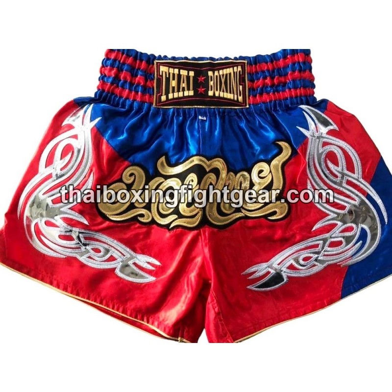 Short de boxe: Thaiboxing "Rouge & Bleu" Thai Boxing - 1