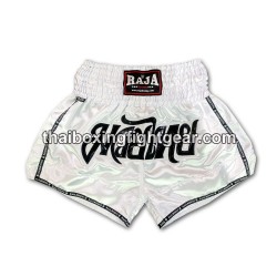 Short de Boxe Thai Raja Boxing Blanc Raja - 1