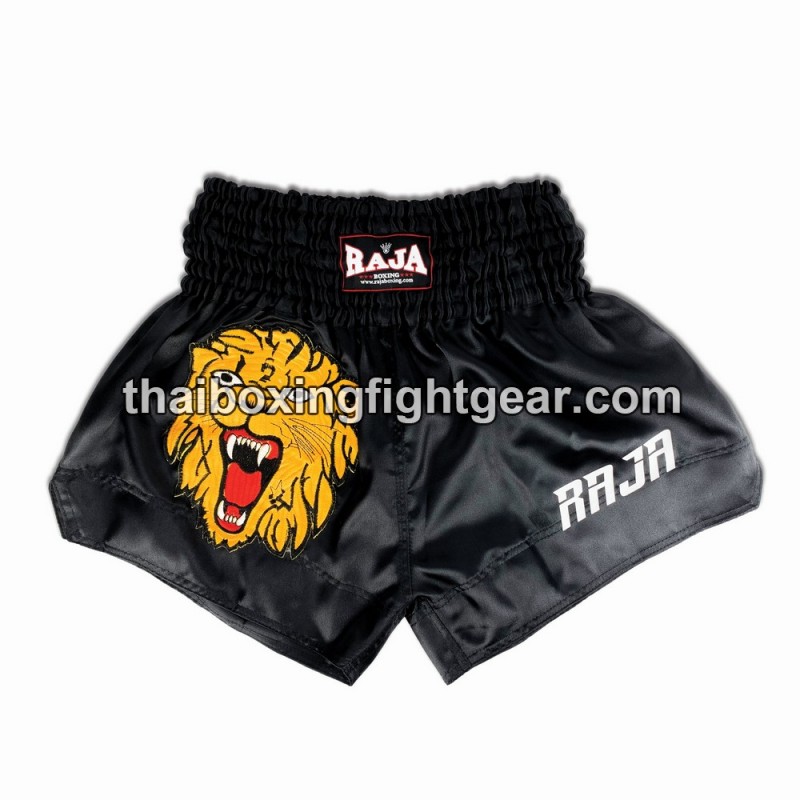 Short de Boxe Thai Raja Boxing "Lion" Noir Raja - 1