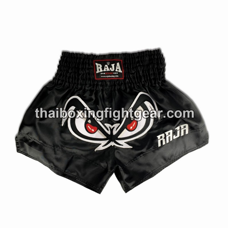 Short de Boxe Thai Raja Boxing "No Fear" Noir Raja - 1