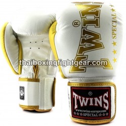 Gants de boxe thai Twins "BGVL3-2TA White Gold" Twins - 1