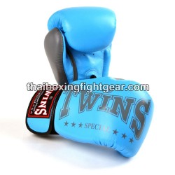 Gants de boxe thai Twins "BGVL3-2TA Light Blue Grey" Twins - 1