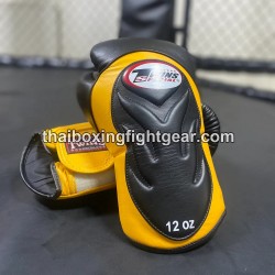 Gants de boxe thai Twins BGVL6 "Black Yellow" Twins - 2