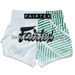 Short de boxe thai Fairtex BS1923 Racer White Fairtex - 1