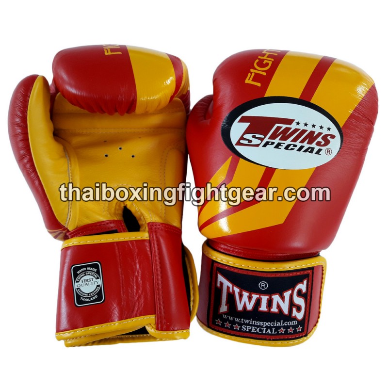 Gants de boxe Twins "Fancy" rouge FBGVL3-43 | Gants