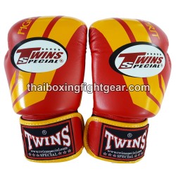Gants de boxe Twins "Fancy" rouge FBGVL3-43 | Gants