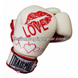 Gants de boxe thai Thaismai BG124 "Love" Blanc Thaismai - 1