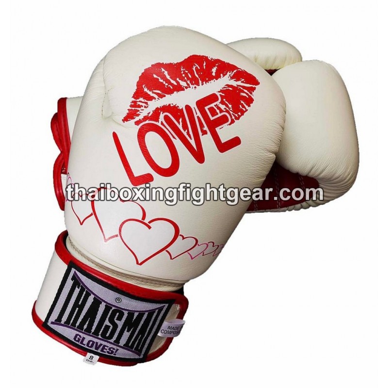 Gants de boxe thai Thaismai BG124 "Love" Blanc Thaismai - 1