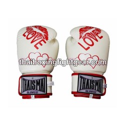 Gants de boxe thai Thaismai BG124 "Love" Blanc Thaismai - 2