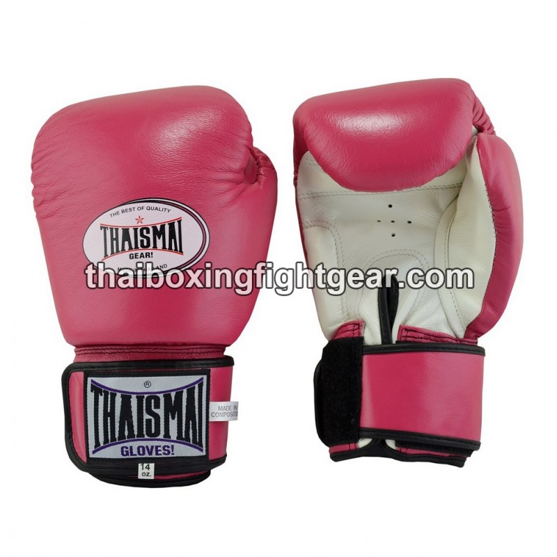 Gants de boxe thai Thaismai BG124 "Pink White" Thaismai - 1