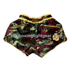 SHORT DE BOXE THAISMAI  "FIGHT Camo Gold" Thaismai - 1