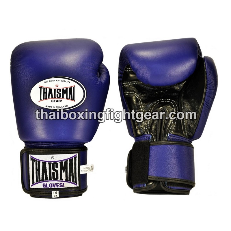Gants de boxe thai Thaismai BG124 "Blue Black" Thaismai - 1