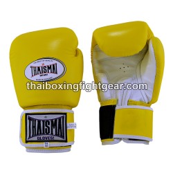 Gants de boxe thai Thaismai BG124 "Yellow White" Thaismai - 1