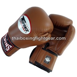 Gants de boxe thai Twins BGVL-3 marron | Gants