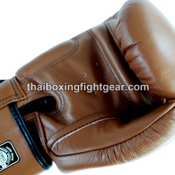Gants de boxe thai Twins BGVL-3 marron | Gants