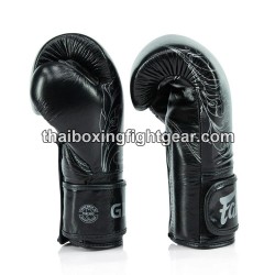Gants De Boxe Fairtex  "Edition Limitée'' GLORY BGVG3 Black Silver Fairtex - 2