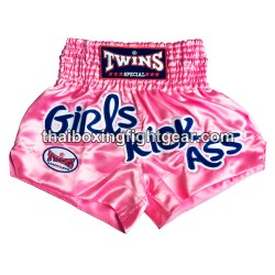 SHORT DE BOXE THAI TWINS "Girls Kick Ass" Twins - 1