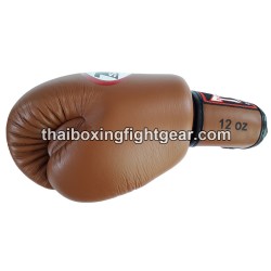Gants de boxe thai Twins BGVL-3 marron | Gants