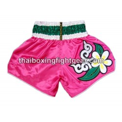 SHORT DE BOXE THAI TWINS "Beatuful Boxer Pink" Twins - 2