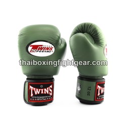 Gants de boxe thai Enfant Twins BGVS3 Synthétique Olive Twins - 2
