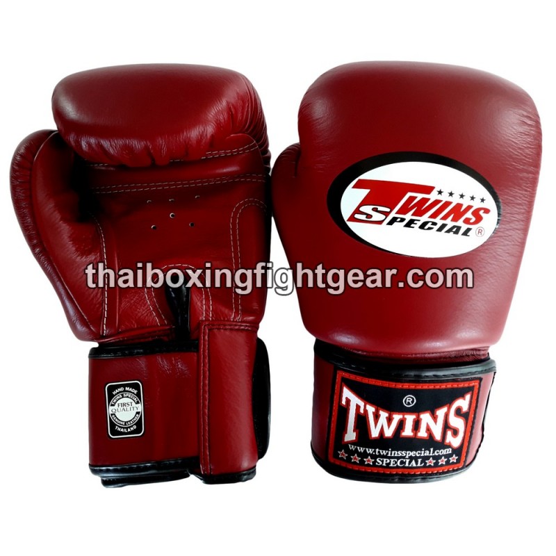 Gants de boxe thai Enfant Twins BGVS3 Synthétique Bordeaux Twins - 1