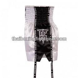 Short de Boxe Thai "MuayThai" Top King TKTBS-201 Blanc Noir Top King - 3