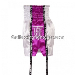 Short de Boxe Thai "MuayThai" Top King TKTBS-201 Blanc Violette Top King - 3