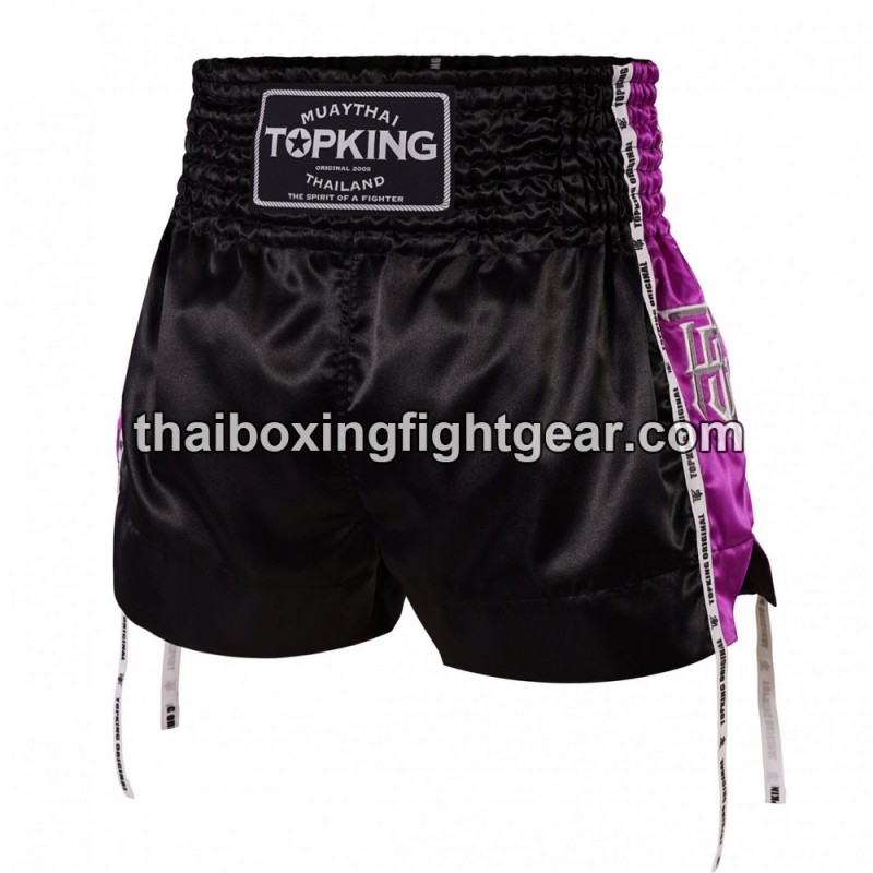 Short de Boxe Thai "MuayThai" Top King TKTBS-201 Noir viole Top King - 1