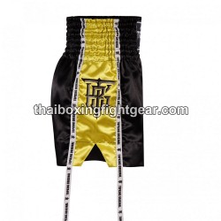 Short de Boxe Thai "MuayThai" Top King TKTBS-202 Noir Jaune Top King - 4