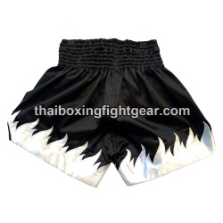 Short de boxe Thai Lumpini noir blanc | Shorts Boxe Thai