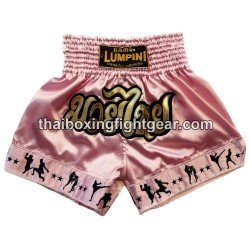 Short de boxe Thai Lumpini rose | Shorts Boxe Thai