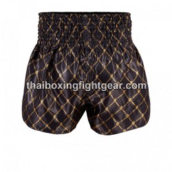 Short de Boxe Thai "MuayThai" Top King TKTBS-213 Or Noir Top King - 2