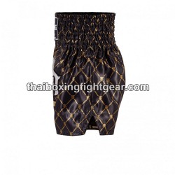 Short de Boxe Thai "MuayThai" Top King TKTBS-213 Or Noir Top King - 3