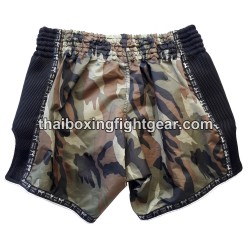 Short de boxe Thai Lumpinee kaki | Shorts Boxe Thai