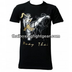 T-shirt Human Fight "High kick 2" noir | T-shirts