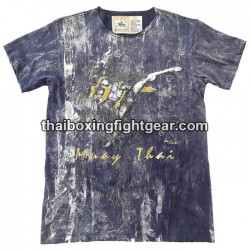 T-shirt Human Fight "High kick" bleu | T-shirts