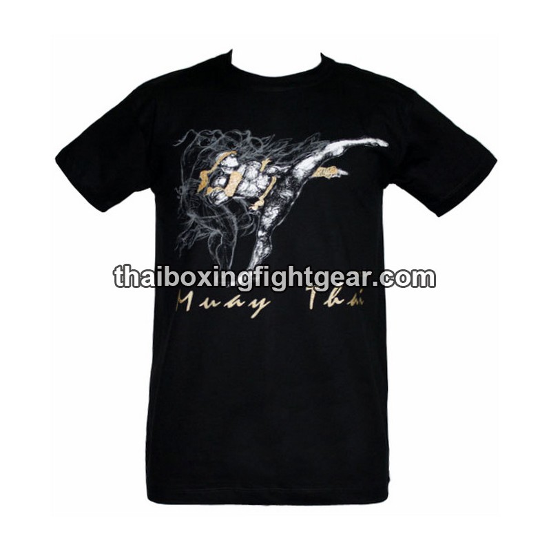 T-shirt Human Fight "High kick" noir | T-shirts