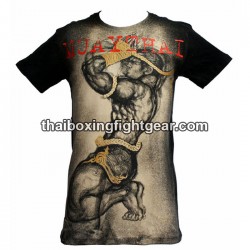T-shirt Human Fight "Prière" noir/beige | T-shirts