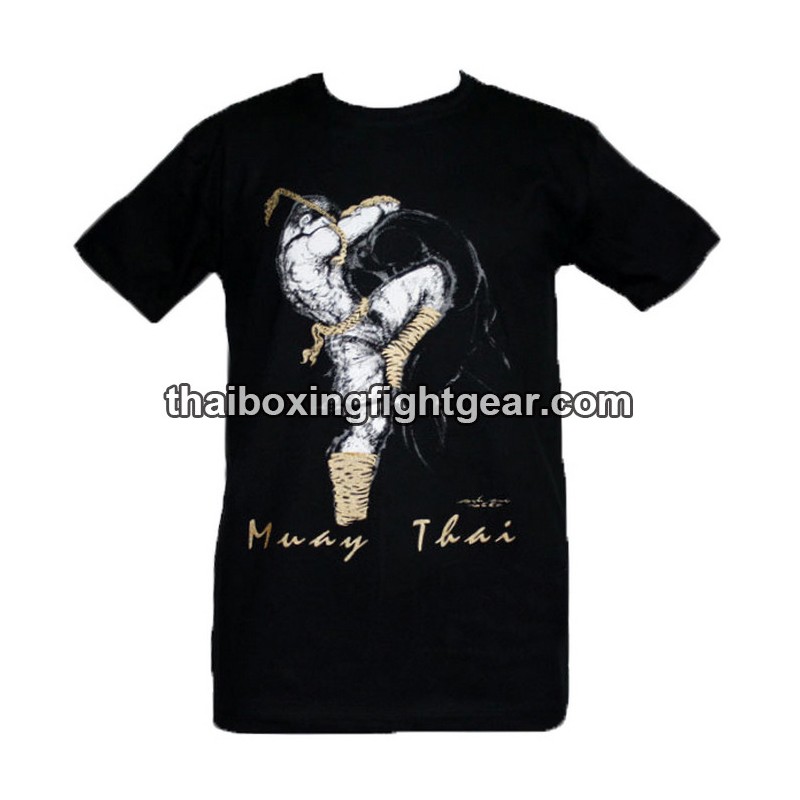 T-shirt Human Fight "Coup de pied retourné" noir | T-shirts