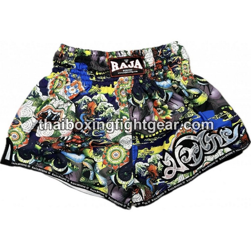 Short de Boxe Thai Raja Boxing "Hanuman Black" Raja - 1